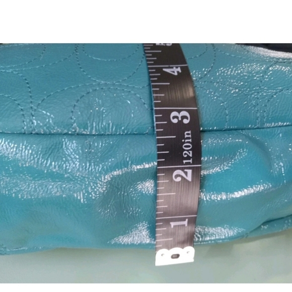 Coach Blue Leather Shoulder Bag - Picture 9 of 10